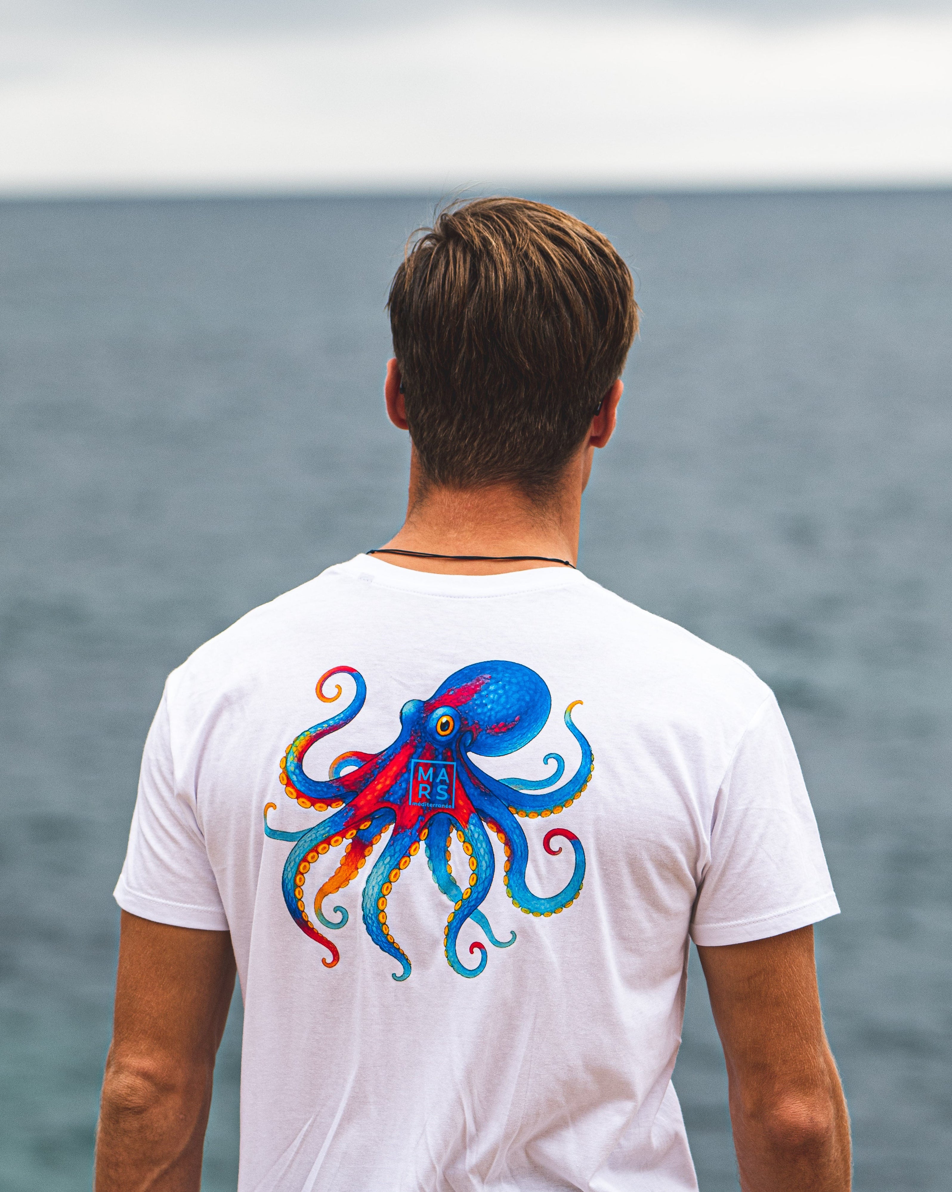 T-Shirt blanc POULPE Hommes