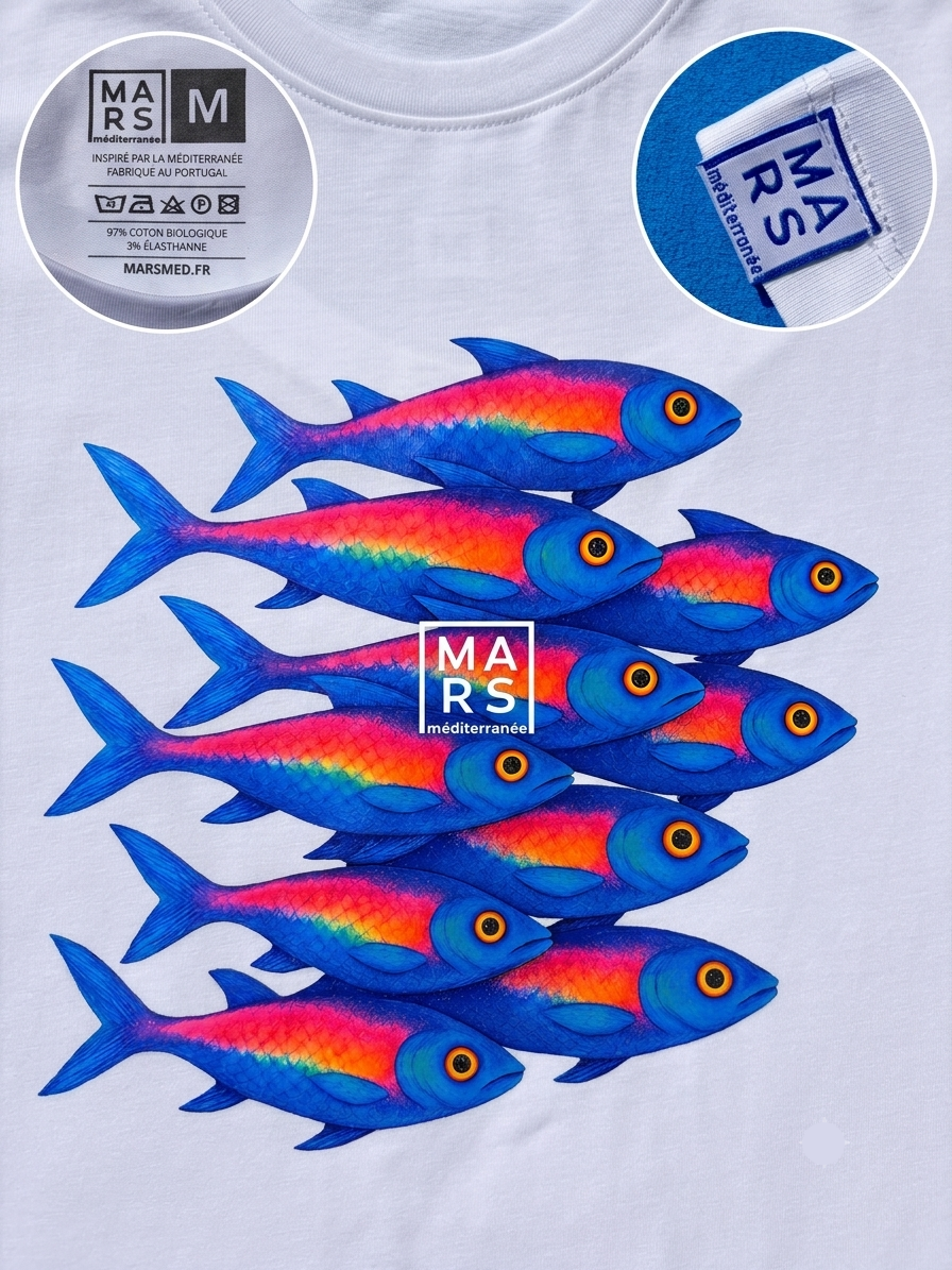 Tee-shirt SIGNATURE blanc SARDINES